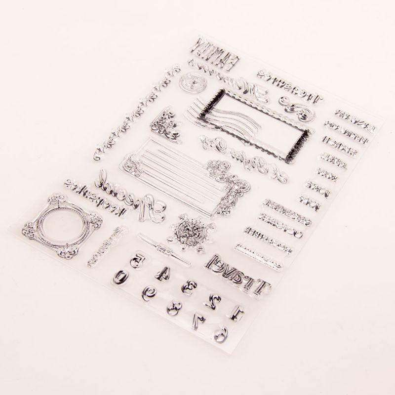 Travel Compass Silicone Clear Seal Stamp DIY Scrapbooking Embossing Photo Album
