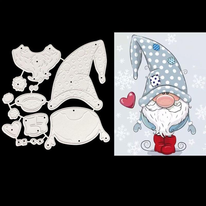 Cartoon Santa Claus Cutting Die Stencil for Classroom Teachers Students Home Use