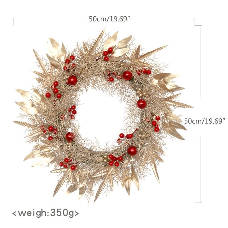 Christmas Front Door Wall Hanging Decor, Xmas Decor Wreath Xmas Wreath Pendant