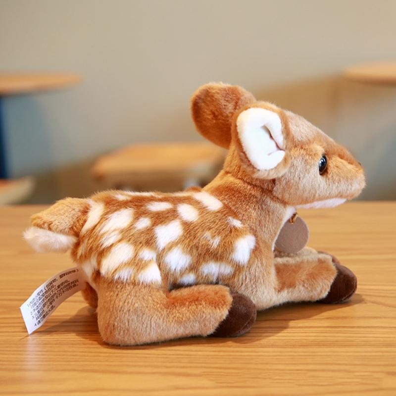 Mini Forest Animal Cartoon Sika Deer Bright Color PVC Made Table Games Best Gift