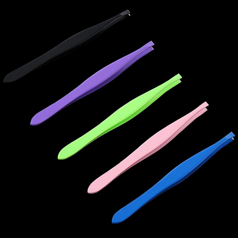Stainless Steel Eyebrow Tweezer False Eyelash Clip Brow Trimmer Hair Removal