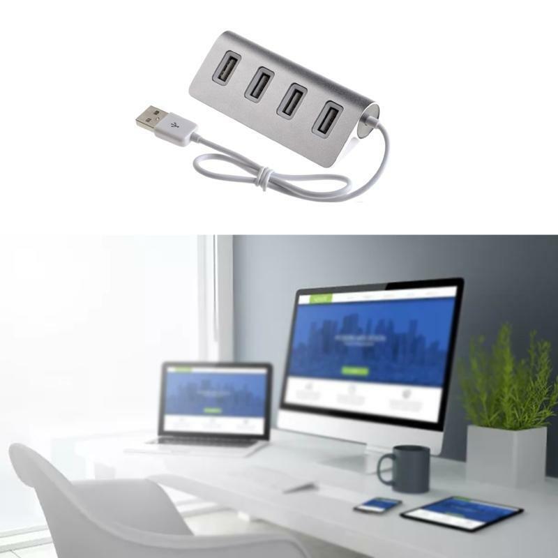 Computer Extension HUB USB2.0 Ports Overload Protection Anti-slip Bottom Pads