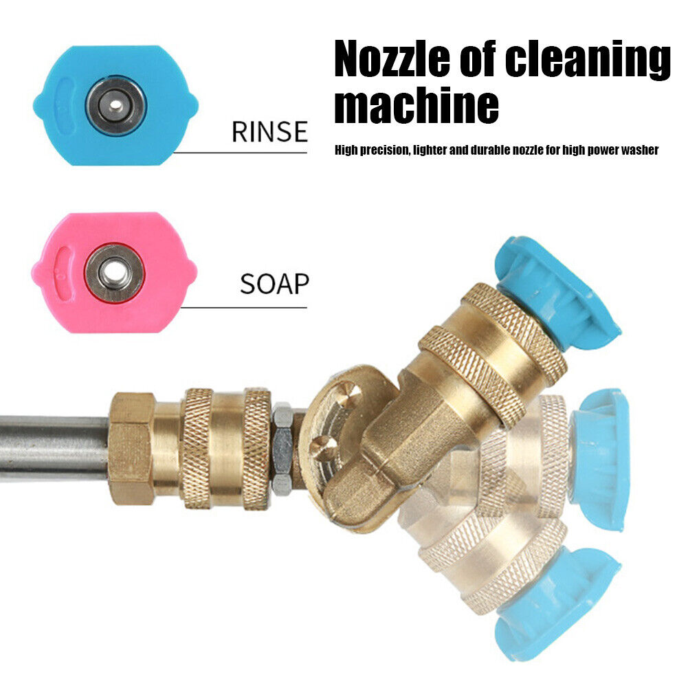 2pcs Second Story Pressure Washer Nozzle Tips 1/4 inch Quick Connect 4000PS