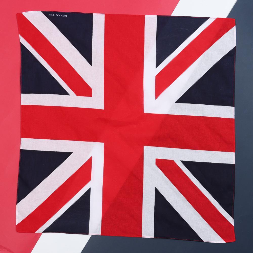 Queen Jubilee Neckerchief Party Supply Union Jack Flag Bandanna Scarf Head tie