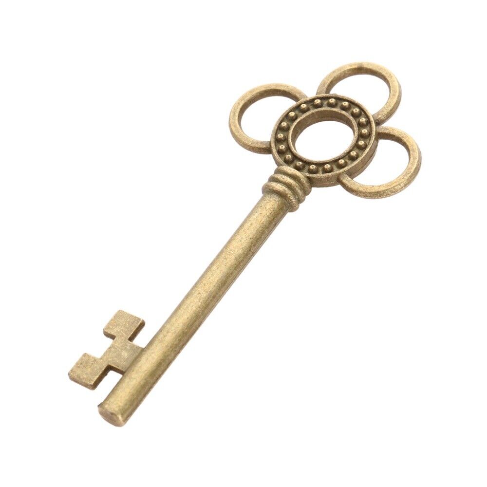 Novelty Skeleton Key Charms Gift Jewelry Findings Wedding Favors Pendant 10pcs