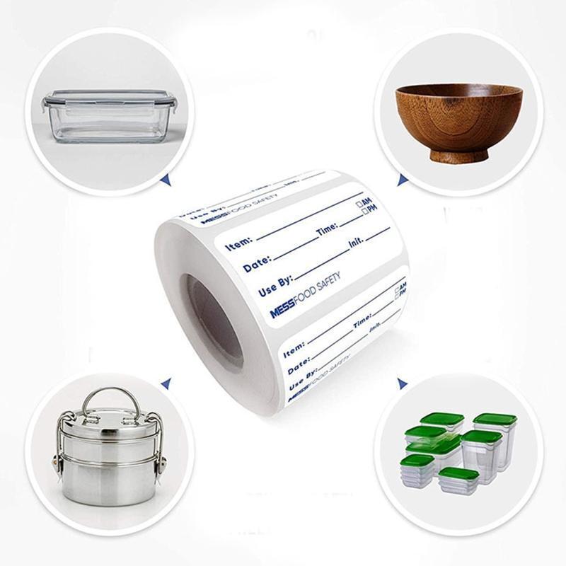 Dissolvable Food Labels for Glass Plastic Containers Fridge Freezer Food Lables