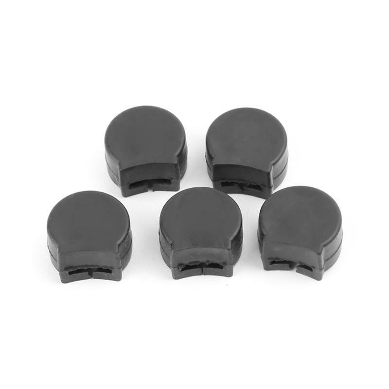 Black Rubber Clarinet Thumb Rest Cushion Guard Case, 5 Pcs/set