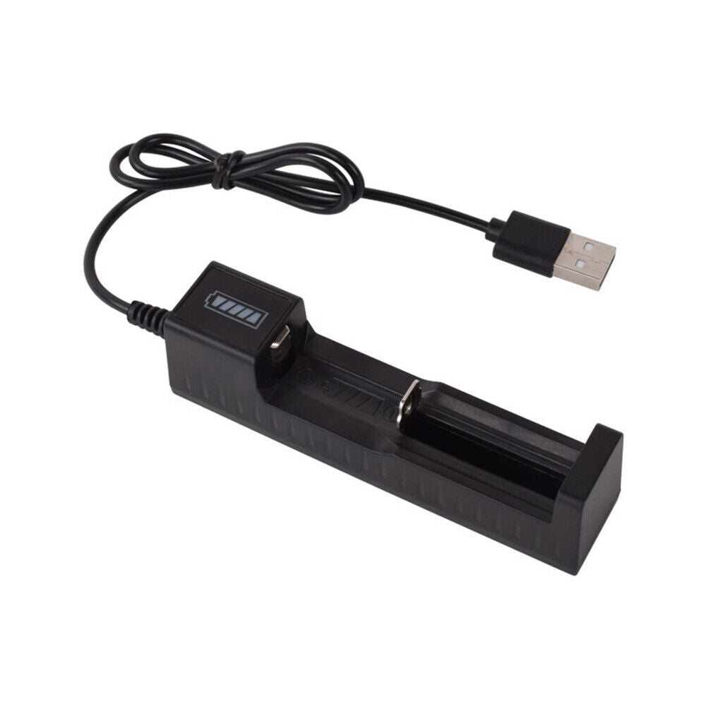 1Slot Charger for 16340 14500 18650 26650 3.7V Rechargeable Lithium Battery