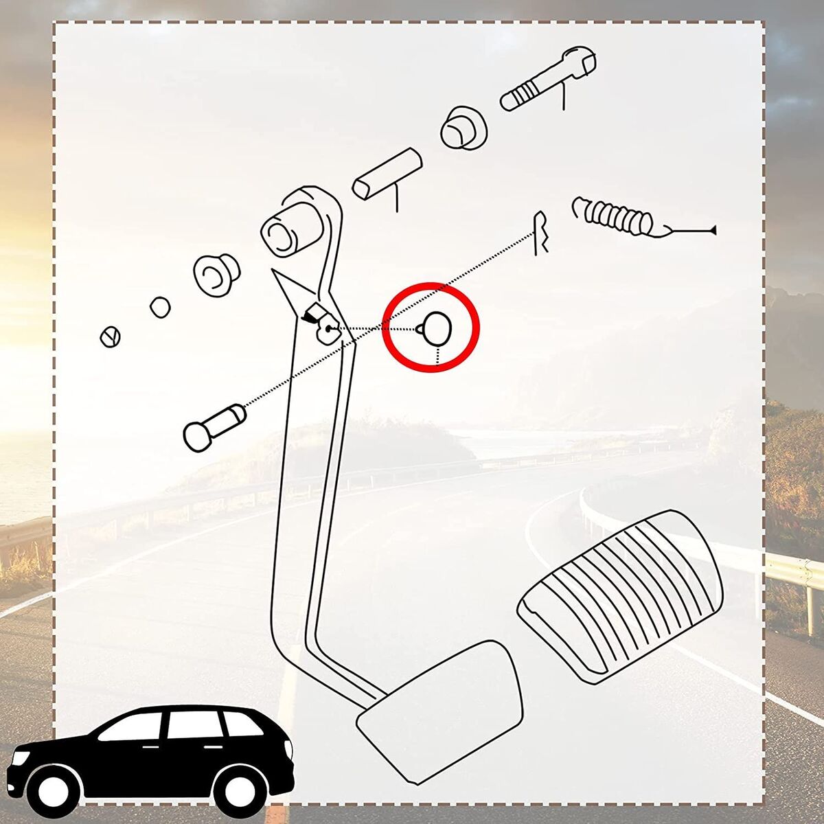 Lamp Clutch Cushion Brake Pedal Pad Brake Light Switch Stopper For 90541-06036