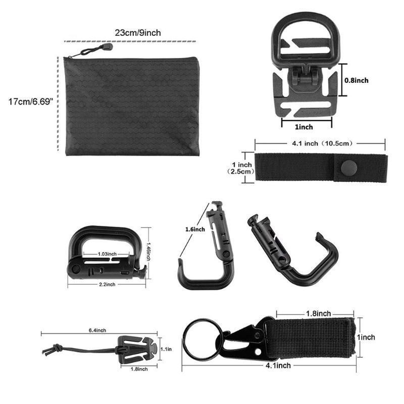 Molle Attachments Set Webbing Strap Molle Bag Tac-tical Backpack Vest Belt