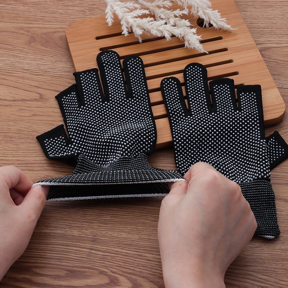 Sun Protection Anti-Slip Fishing Gloves Open/Half Fingers Driving Mittens