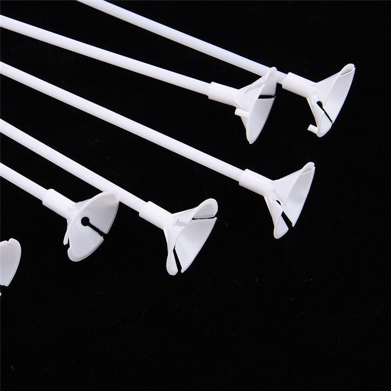 100 Sets Plastic Balloon Holder Sticks & Cups Tray Party Decor Appliance Popular