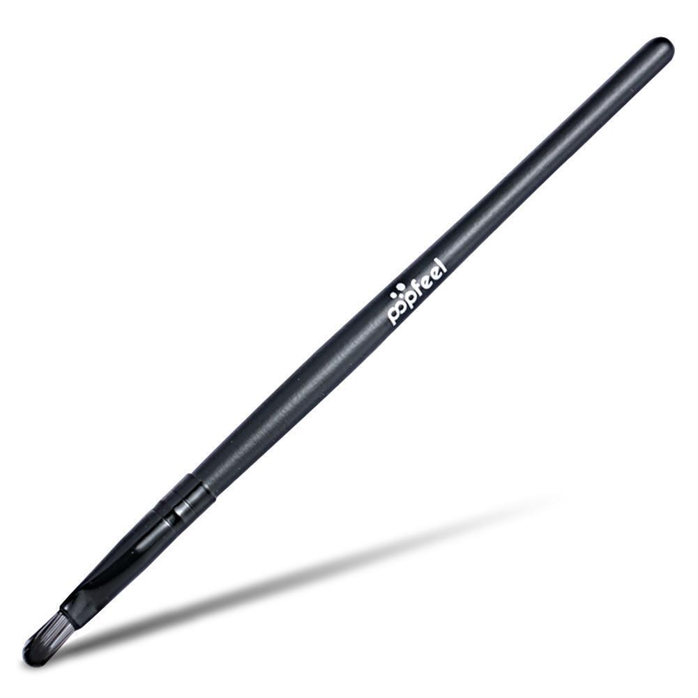 1pc Black Wooden Handle Cosmetic Brush Durable Makeup Brush Beauty Kit (Lip