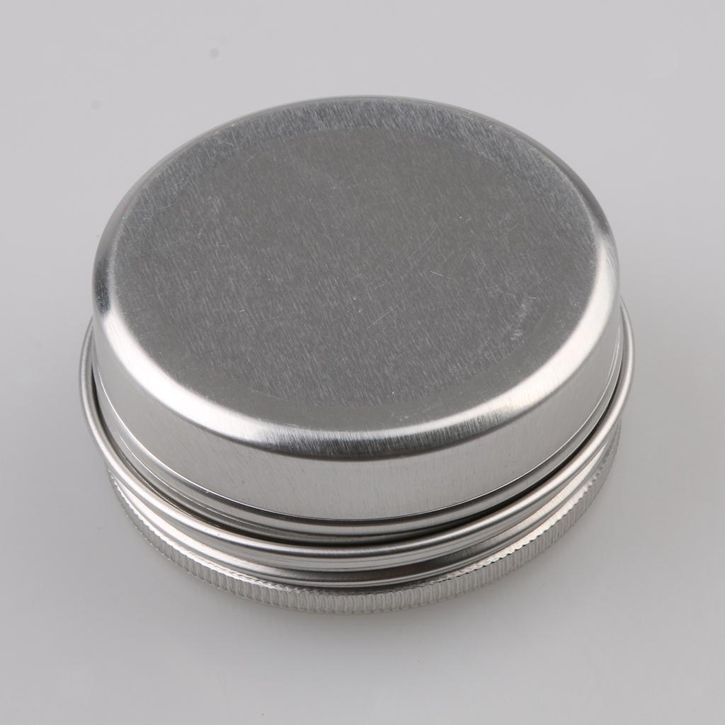 Empty Round Tin Case for Lotion Bar Soap Hair Wax Ointment Makeup Bottle 12pcs