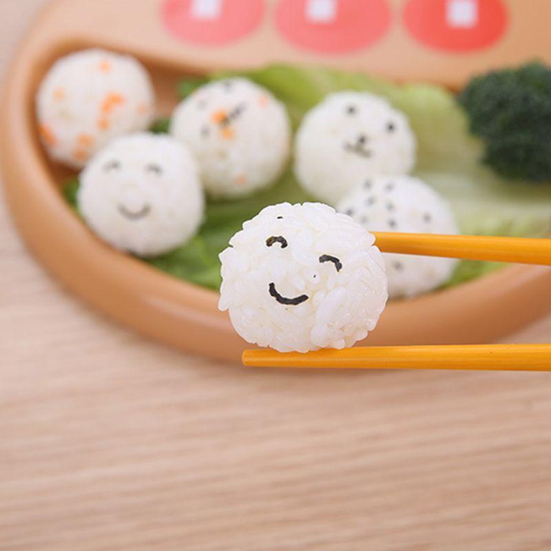 Onigiri Mold Rice Ball Sushi Maker DIY Handicraft Bento Accessories with Spoon