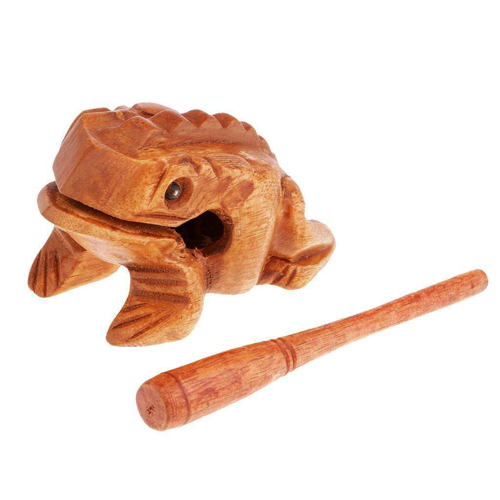 Wooden Luck Frogs  Children Musical  Office Ornaments#5