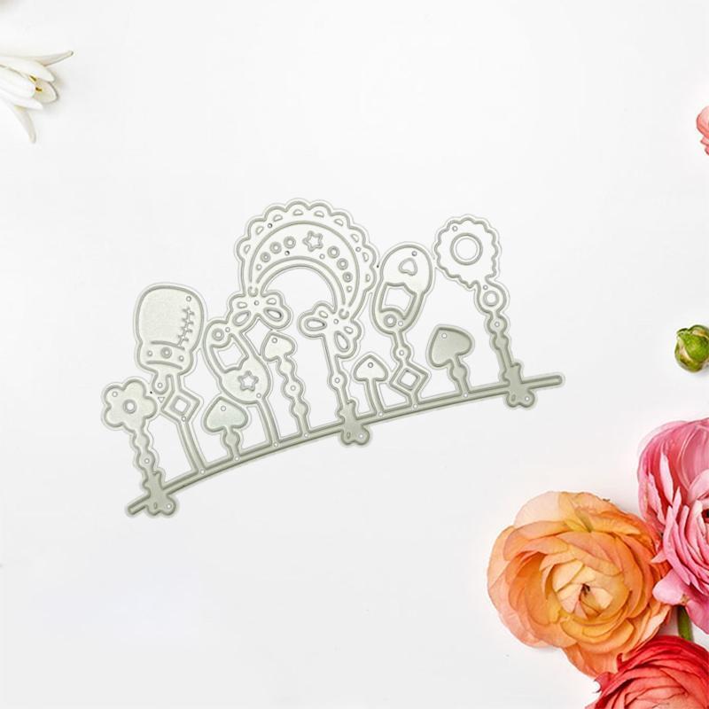 Garden Fence Cutting Dies Photo Album Decoration Family Together Party Diary