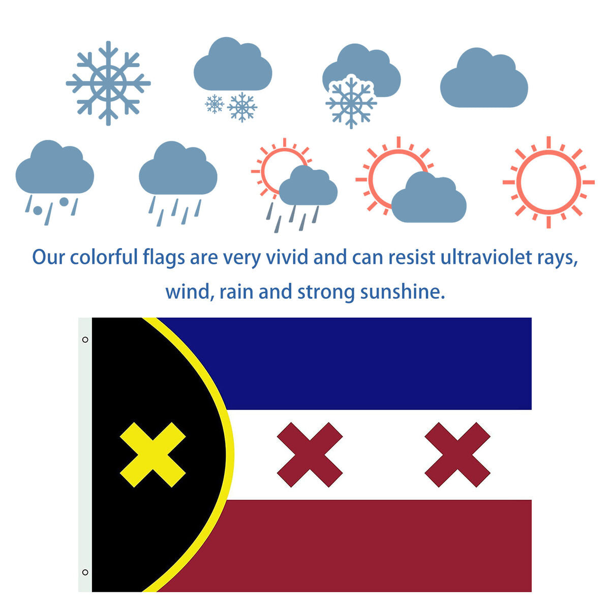 Lmanburg Flag, Waterproof Anti UV Dream SMP Wall Hanging Banner Decorations