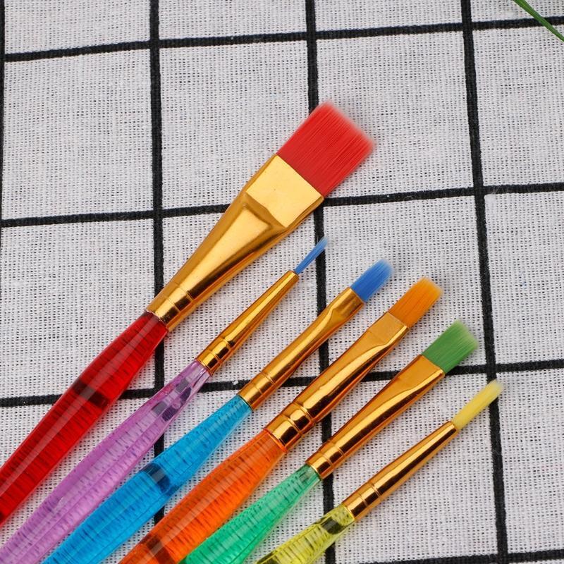 6 Pcs/Set Children Paint Brush Set for Artist Painting Art Craft Hot