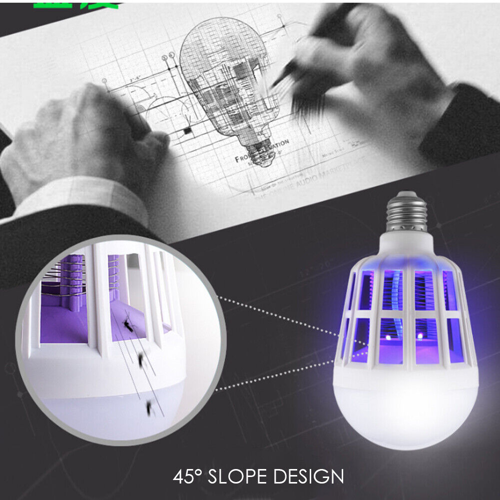 220V 15W Anti-Mosquito Bulb Dual-Use Home Insect Bug Mosquito Killer Lamp