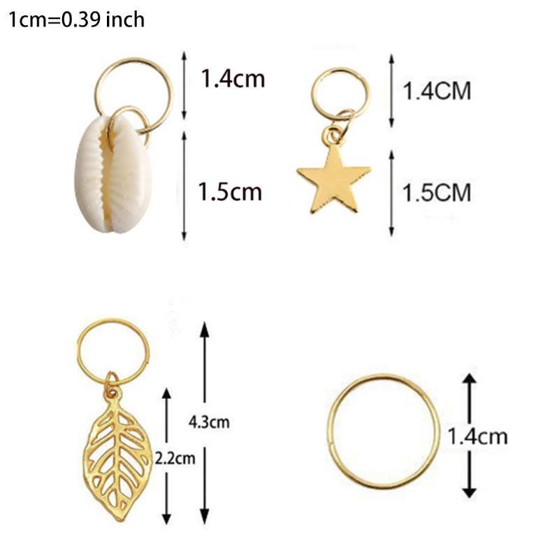 Metal Hair Cuffs Dreadlocks Hair Cuffs for Hair Accessory with Storage Box