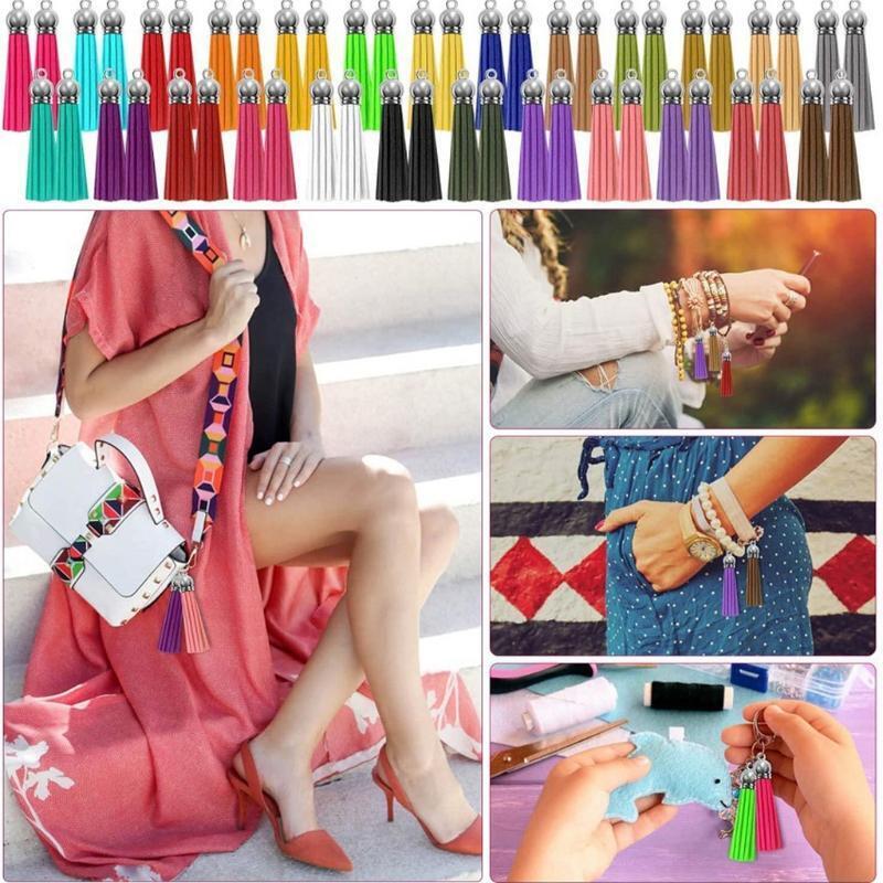Suede Velvet Tassel For Keychain Cellphone Straps Craft Jewelry DIY Pendant
