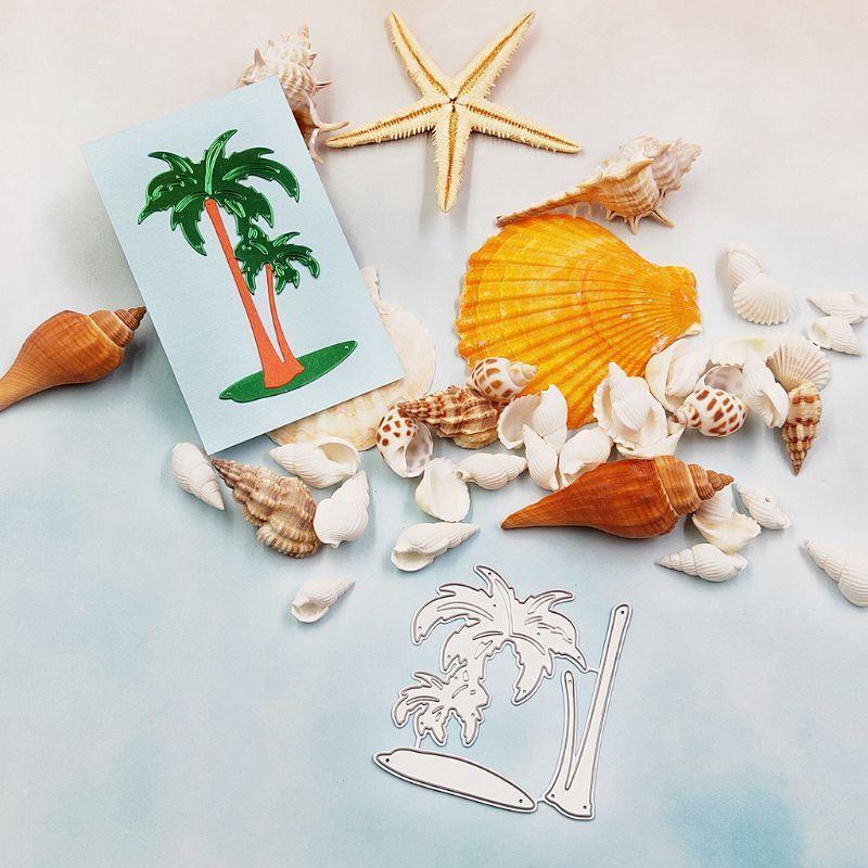Coconut Tree Metal Cutting Dies Stencil DIY Scrapbooking Album Stamp Paper Card