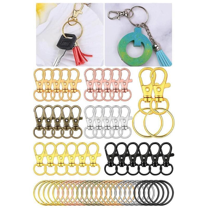 Durable Lobster Clasp Keychain Hook Clips with Ring Premium Bags Clasps