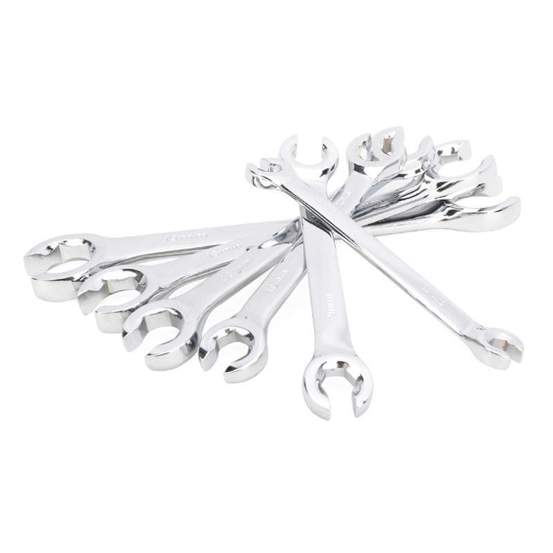 6~21mm Chrome Vanadium Steel Tubing Flare Nut Wrench Set