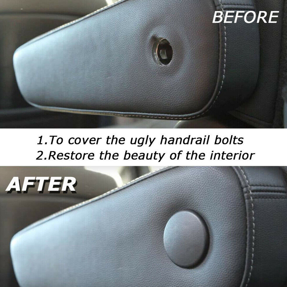 2pcs Armrest Rear Seat Cover Cap For Chevrolet Tahoe Cadillac Escalade GMC Yukon