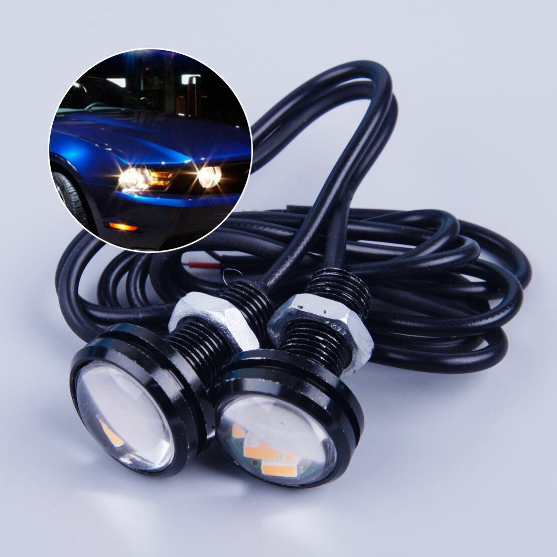 2 Amber LED Eagle Eye Turn Signal Light Lamp DRL fit for Jeep TJ JK Wrangler Li
