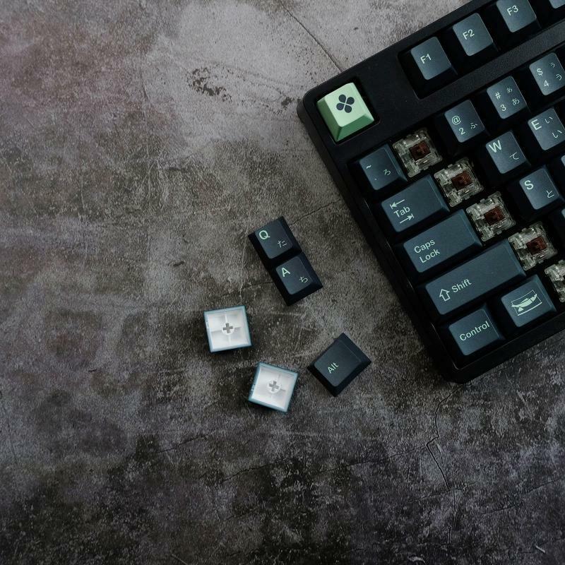140Key Wasabi Mustard PBT Sublimation Keycaps for Cherry MX Switches Mechanical