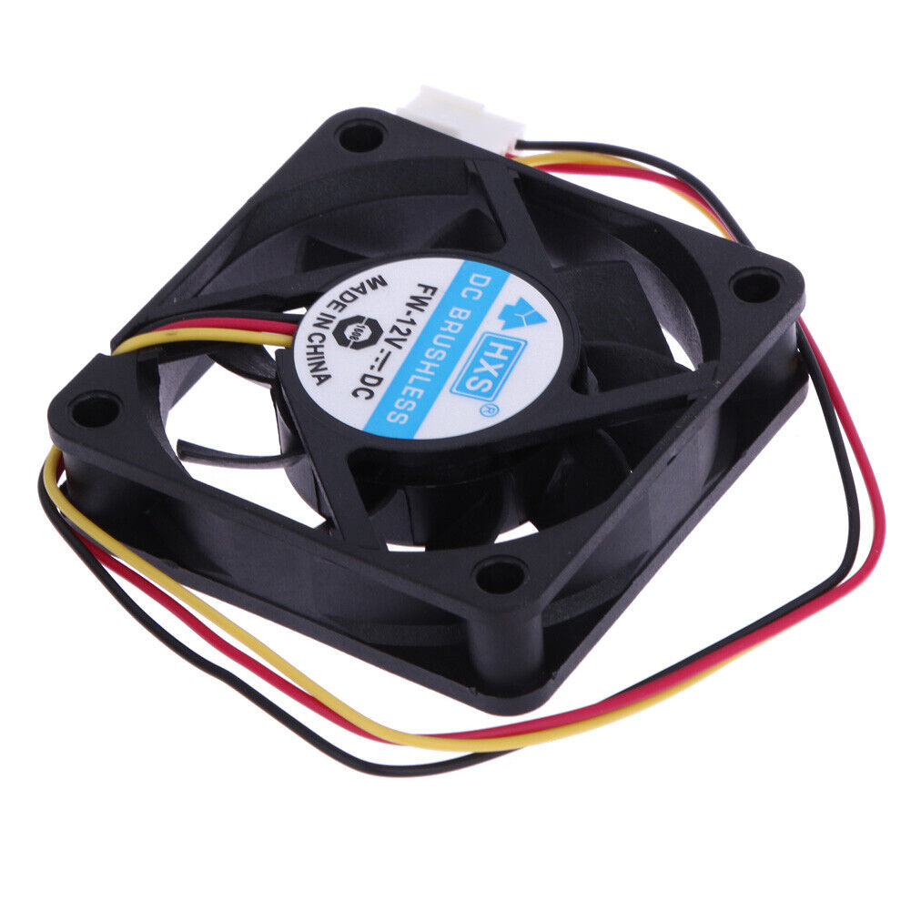12V DC 6cm PC Cooling Portable Fan Ball Bearing 3 Pin Connector P4