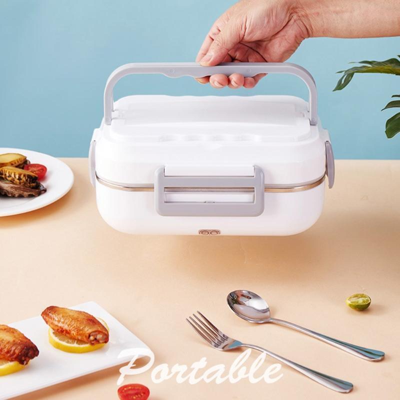 Removable Stainless Steel Portable Food Warmer Multifunctional Fork Spoon Box