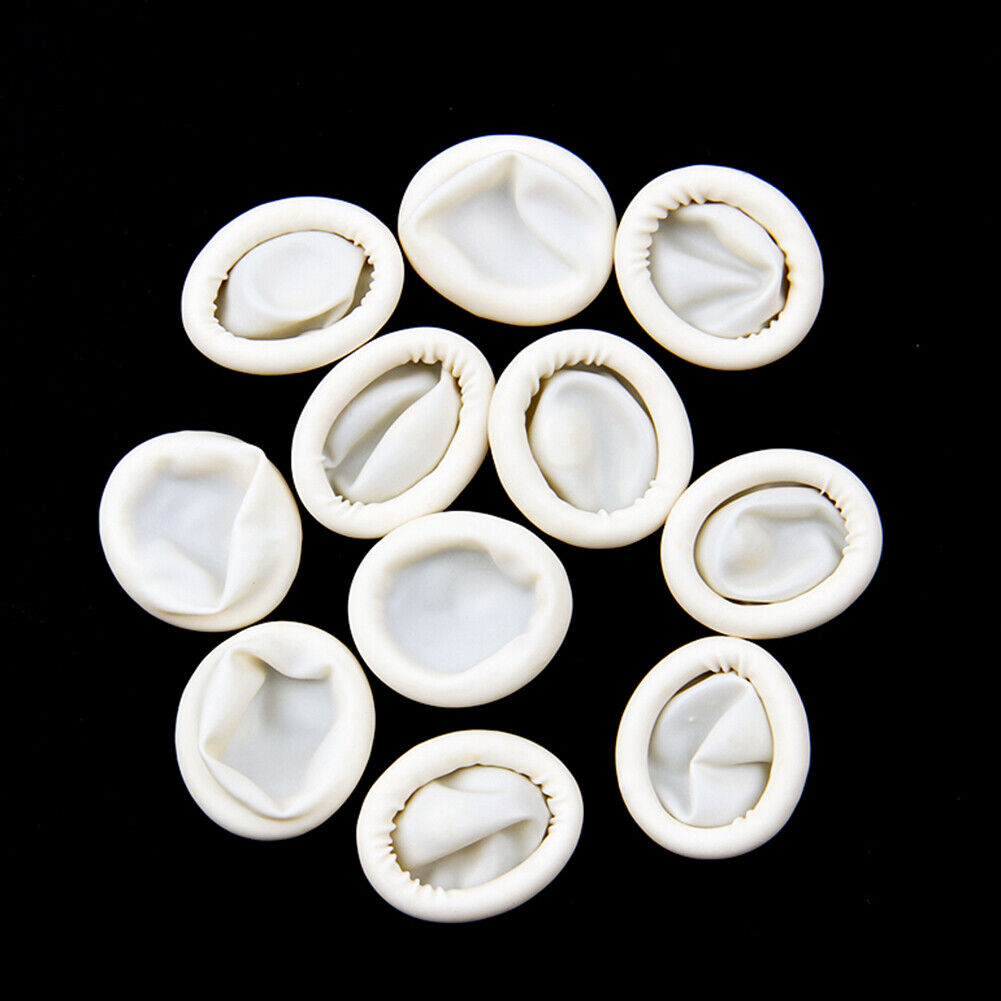 10pcs/set Disposable Finger Cots Nail Fingertips Protective Latex Gloves