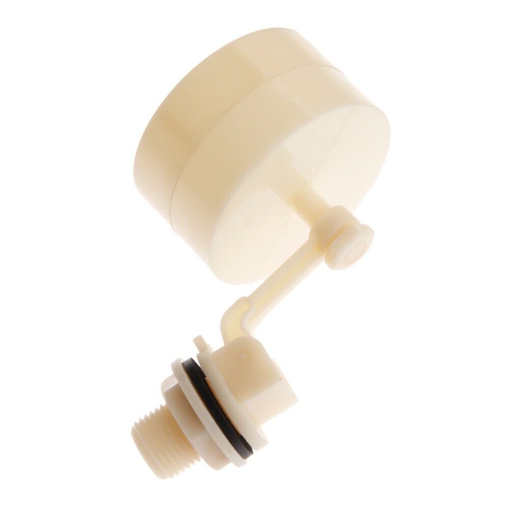 Aquarium Float Valve 1/2" Automatic Fill Tank Feed Water Level Control Plastic