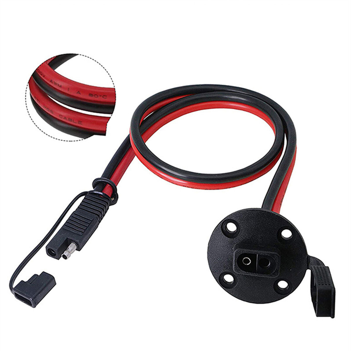 Solar Panel 10AWG SAE to SAE Cable Power Charger Cord Wire Adapter Connector A2U