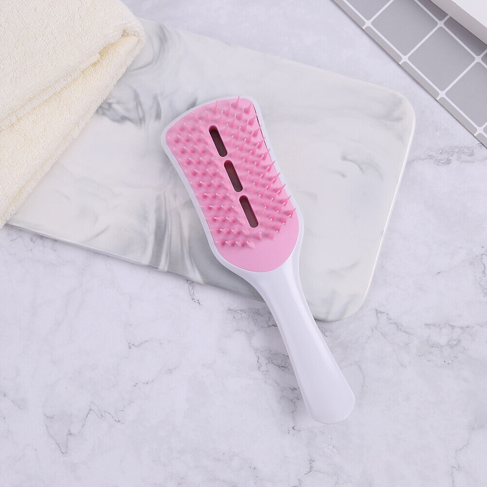 Anti-static Comb Hollow-out Massage Hair Brush Hairdressing Tool (White)