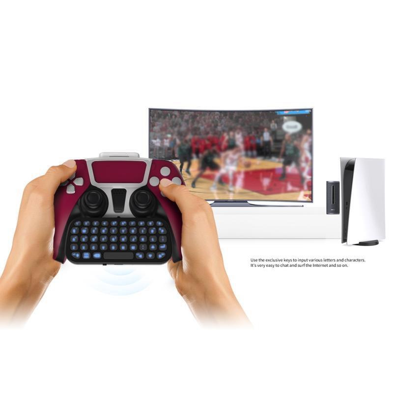 Wireless Bluetooth-compatible Keyboard Controller Chat Pad ForPS5 Joystick Game