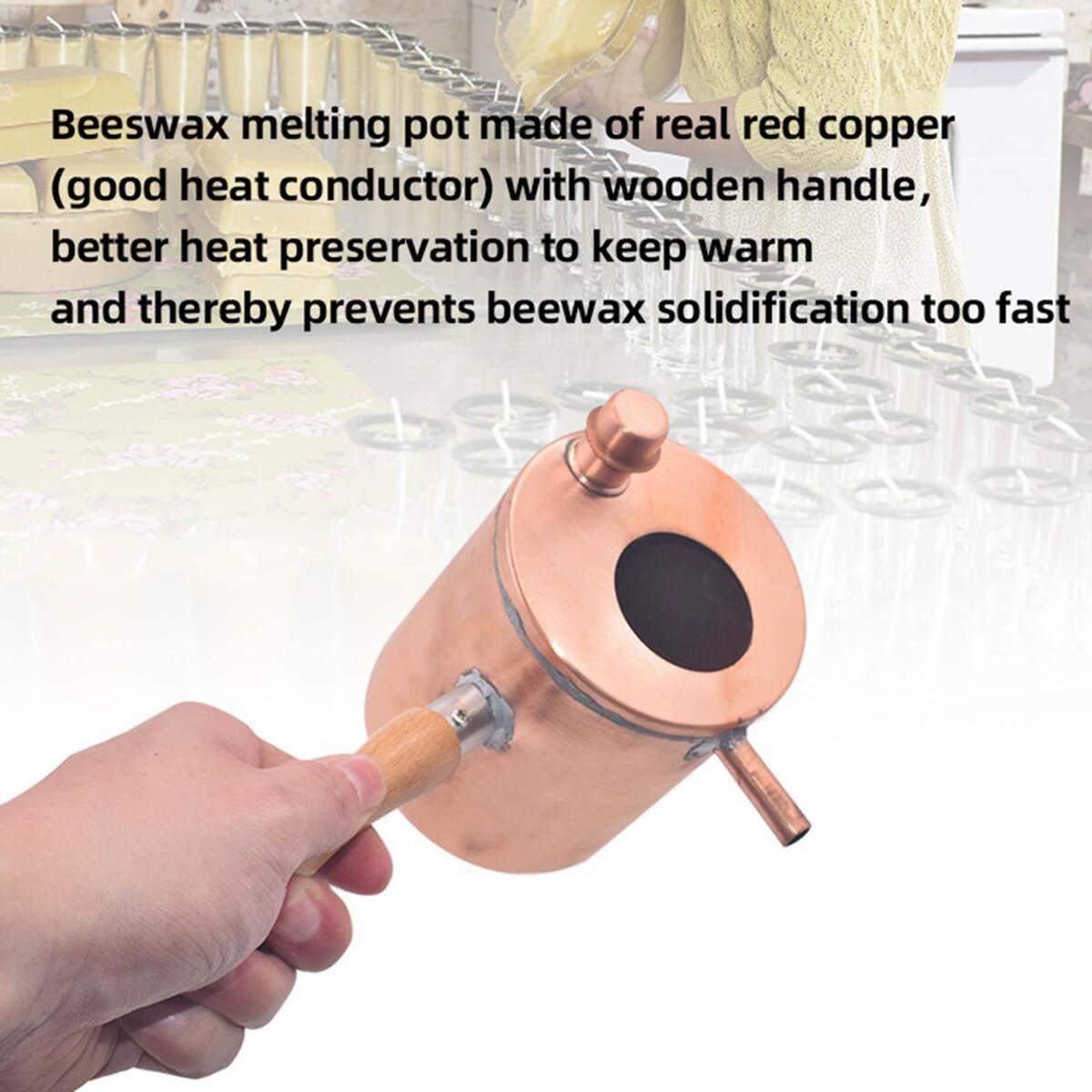 Wax Beeswax Melting Pot Supplies Storage Furnaces Pouring DIY for Beginners