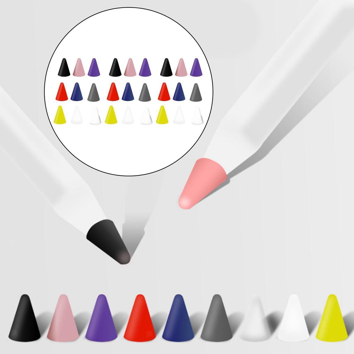 27x Replacement Silicone Tips High Sensitivity Cover Nib for Pencil 1ST 2ND