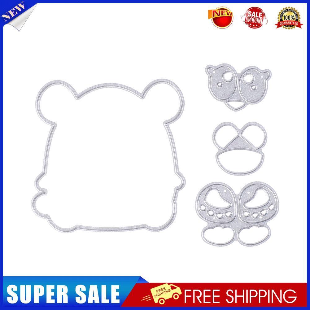 4pcs DIY Bear Cutting Dies Embossing Stencil for Scrapbooking Photo Album