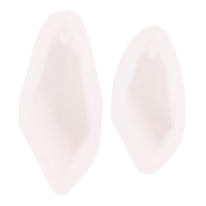 2 Pcs Stone Chips Earrings UV Crystal Epoxy Mold Necklace Pendants Silicone Mold