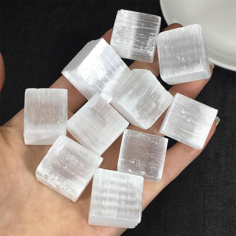 0.2lb Bulk Selenite Stone Rough Clear Crystals 0.79"-1.18'' Long Natural Stones