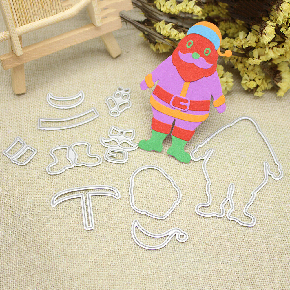 Santa Metal Die Cutting Die Stencil DIY Scrapbooking Paper Card Decor Craft