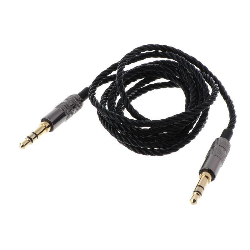 1.2M Twist Headphone Cable Replacement 3.5MM Male to 3.5MM Male Audio Core for