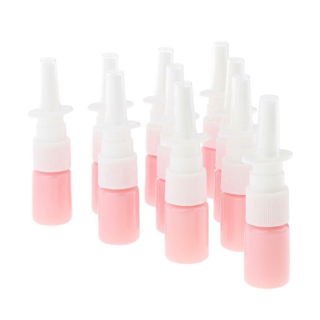 100Pcs 5ml Empty Plastic Nasal Spray Bottles Sprayers Container Dispensing