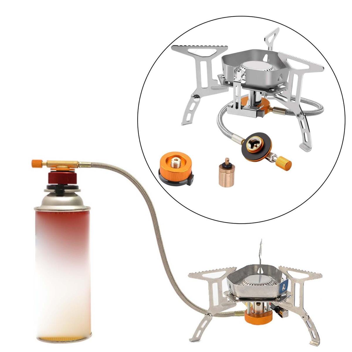 Camping Stove Tourist Survival Furnace Backpacking Stove Burner for Travel