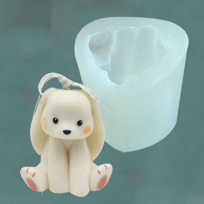 Rabbit Shaped Candle Moulds Silicone Mousse Cake Mold DIY Pastry Decorating Tool