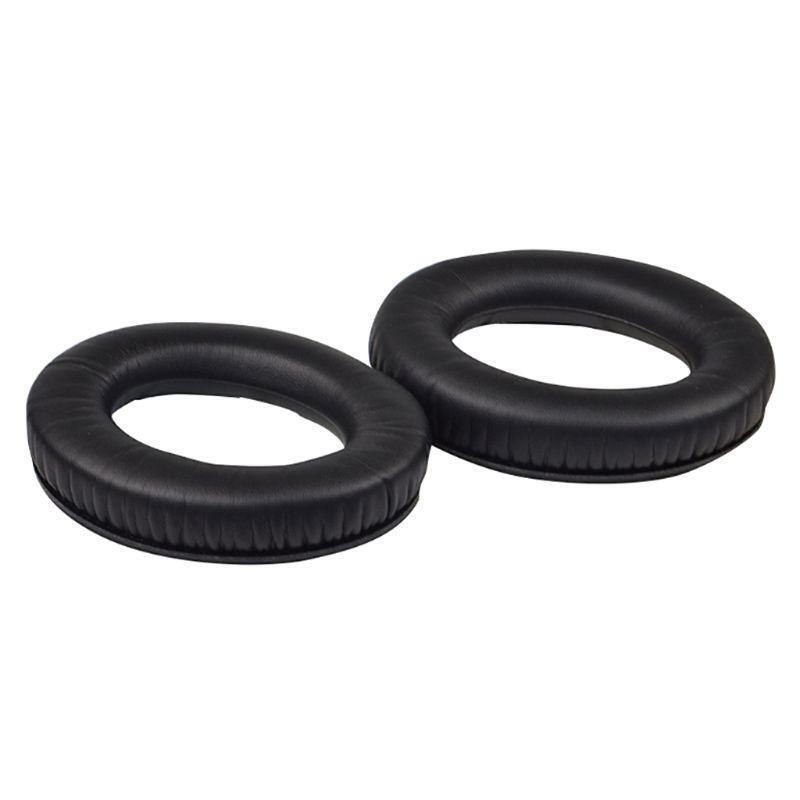 1Pair Black Leather Replacement Earpads Ear Pads Cushions Cover for HyperX Cloud